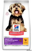 HILL'S SCIENCE PLAN Sensitive Stomach & Skin Small & Mini Pui 1.5kg