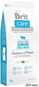 Brit Care Grain Free Junior Large Breed Somon si Cartofi 3kg
