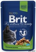 Brit Premium Sterilised Cat Pui 100g